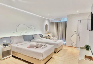 Deluxe Twin Room at Herma Hotel Suvarnabhumi